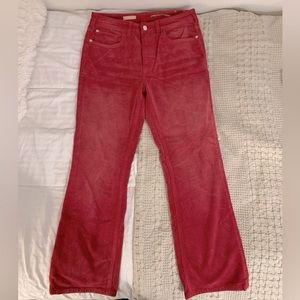 Pink corduroy jeans
